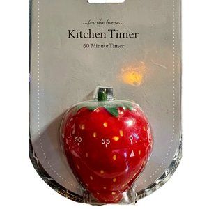 DII Fruit Kitchen Timer Red Strawberry